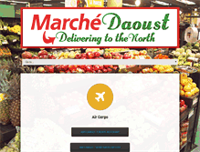 Tablet Screenshot of marchedaoust.com